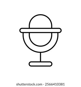 Microphone icon. Computer hardware icon design. vector graphic