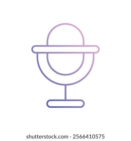 Microphone icon. Computer hardware icon design. vector graphic