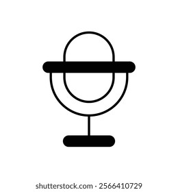 Microphone icon. Computer hardware icon design. vector graphic