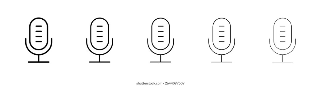 Microphone icon concept. graphic design, logo, Web, UI.