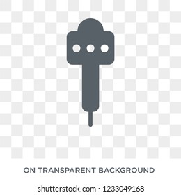 Microphone icon. Microphone design concept from Electronic devices collection. Simple element vector illustration on transparent background.