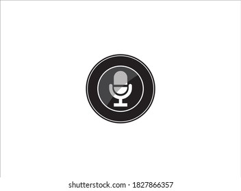 diseño de iconos de micrófono. Creativo y moderno