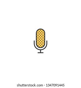 Microphone icon design. Essential icon vector illustration