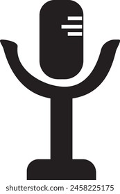 Microphone icon design illustration art