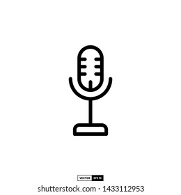 Microphone icon, design inspiration vector template for interface and any purpose