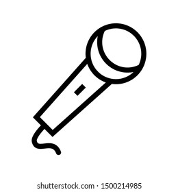 Microphone icon design. Microphone icon in modern flat style design. Vector illustration.