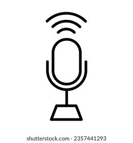 Microphone icon design for personal commercial use