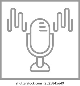 Microphone icon design for personal commercial use