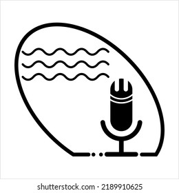 Microphone Icon Design Symbol Vector Art Illustration