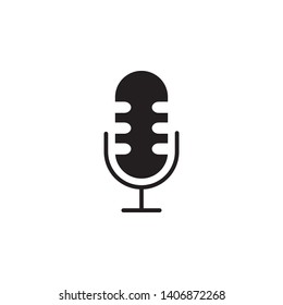 MICROPHONE icon design template. Trendy style, vector eps 10