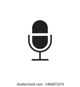 MICROPHONE icon design template. Trendy style, vector eps 10