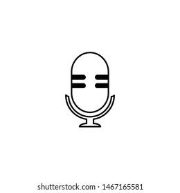 microphone icon design template vector
