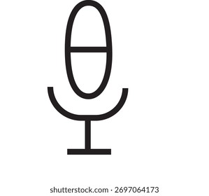 Es un diseño de icono de micrófono que se utiliza 