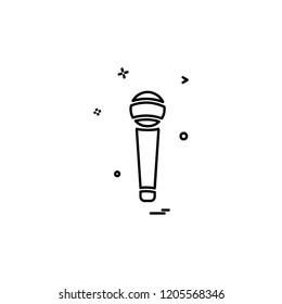 Microphone icon design vector