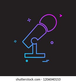 Microphone icon design vector