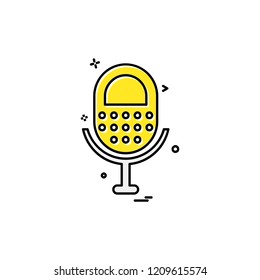 Microphone icon design vector