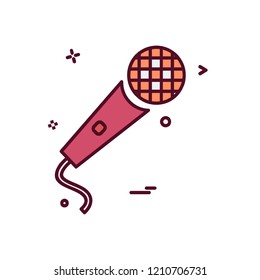 Microphone icon design vector