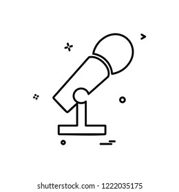 Microphone icon design vector