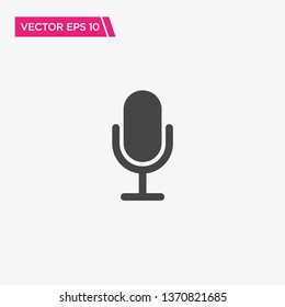 Microphone Icon Design, Vector EPS10