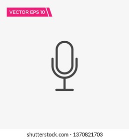 Microphone Icon Design, Vector EPS10