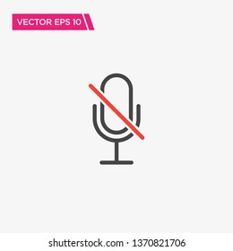 Microphone Icon Design, Vector EPS10