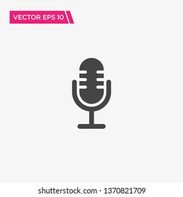 Microphone Icon Design, Vector EPS10