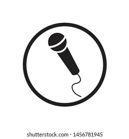 MICROPHONE ICON DESIGN , VECTOR EPS10