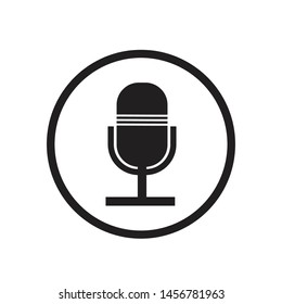 MICROPHONE ICON DESIGN , VECTOR EPS10