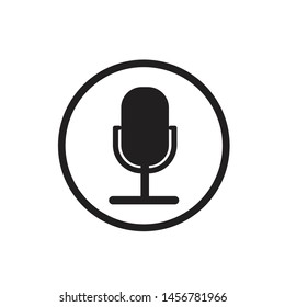 MICROPHONE ICON DESIGN , VECTOR EPS10