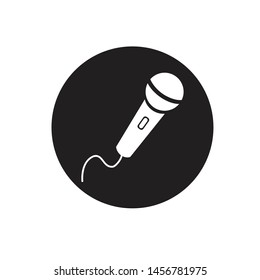 MICROPHONE ICON DESIGN , VECTOR EPS10