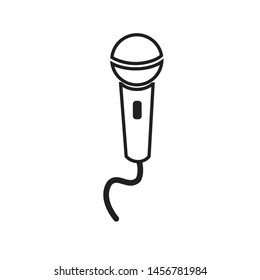 MICROPHONE ICON DESIGN , VECTOR EPS10