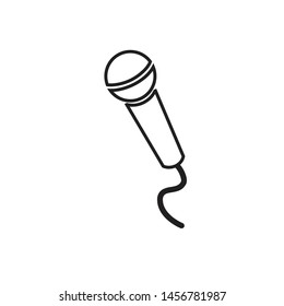 MICROPHONE ICON DESIGN , VECTOR EPS10
