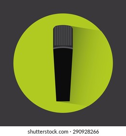 microphone icon design, vector illustration eps10 graphic 