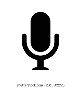 Mikrofon-Symbol-Design, Vektorsymbol