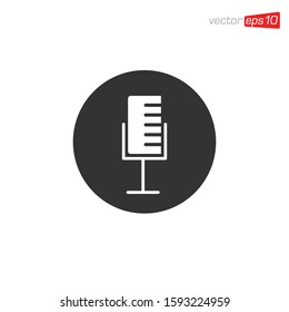 Microphone Icon Design Vector Template