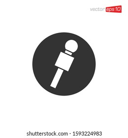 Microphone Icon Design Vector Template