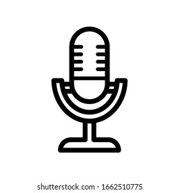 microphone icon design vector template