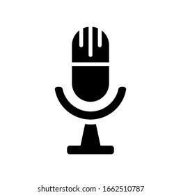 microphone icon design vector template