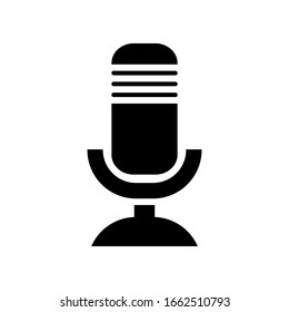 microphone icon design vector template