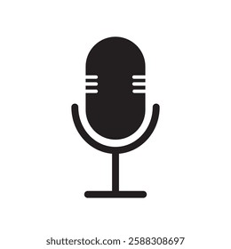 microphone icon design vector template illustration