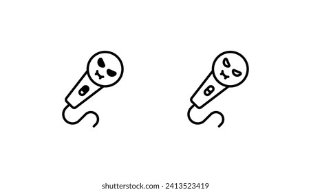 Microphone icon design with white background stock illustration