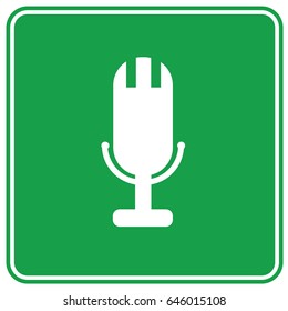Microphone icon design,clean vector
