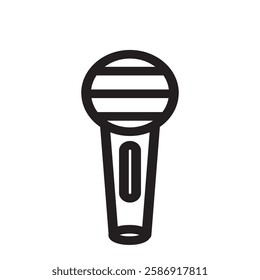 Microphone icon designed for music lovers, vocalists, and performers. Ideal for karaoke nights, sound production, and stage shows