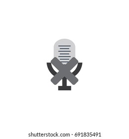 Microphone icon. Disabled