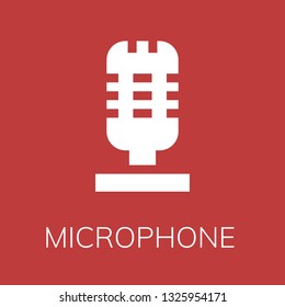  Microphone icon. Editable  Microphone icon for web or mobile.