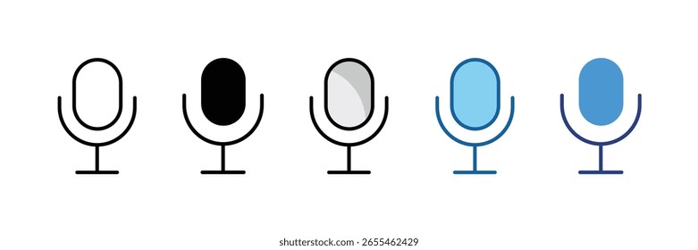 Elemento del icono del micrófono para el diseño