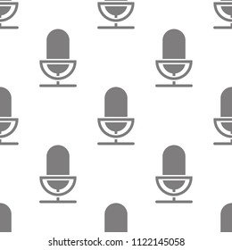 Microphone icon. Element of minimalistic icons for mobile concept and web apps. Pattern repeat seamless Microphone icon can be used for web and mobile apps on white background