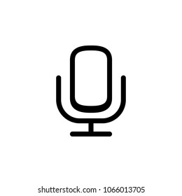 microphone icon. Element of simple icon for websites, web design, mobile app, info graphics. Thick line icon for website design and development, app development on white background