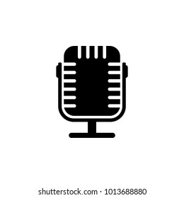 microphone icon. Elements of news and media streaming icon. Premium quality graphic design. Signs, symbols collection icon for websites, web design, mobile app, graphic on white background