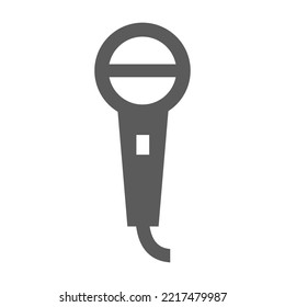 Microphone icon emoji isolated on white background